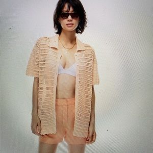 Aritzia Wilfred NOTTING SWEATER in coral blush